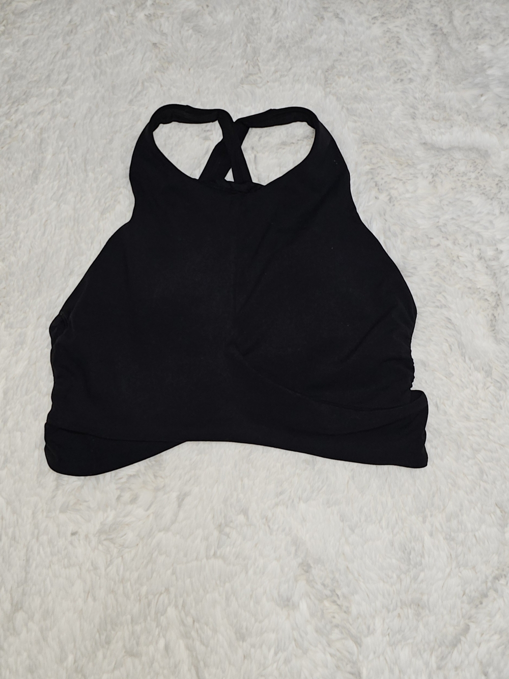 Lululemon Black High-Neck Racerback Bra Size 8